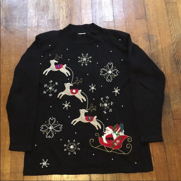 🎄OFFERS ACCEPTED Victoria Jones Christmas Sweater SAME DAY SHIPPING! - Picture 5 of 7